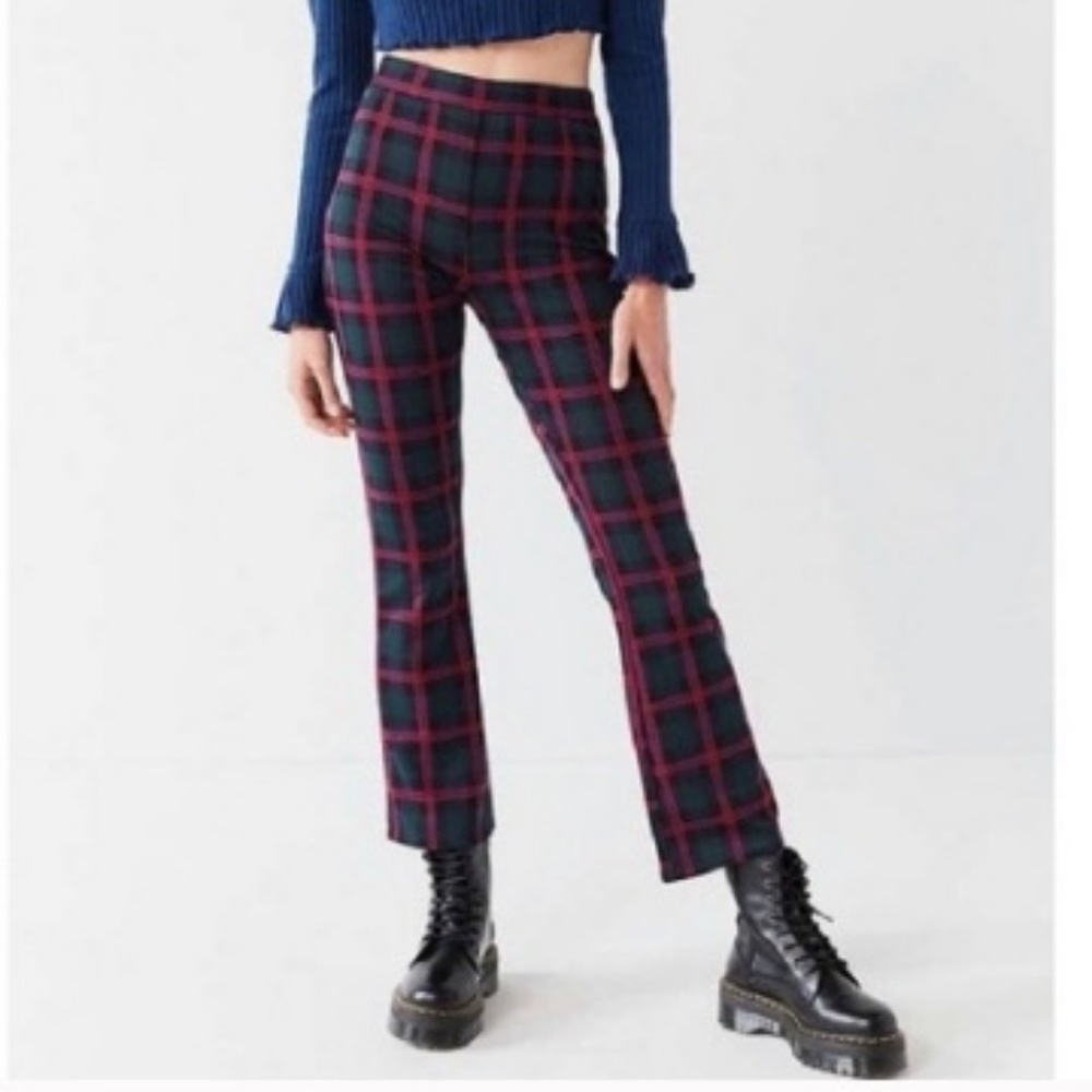 Urban Outfitters Kick Flare Black/Yellow Pleat! M!